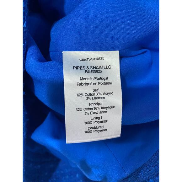 NWT VERONICA BEARD JACKET 8 BLUE CROPPED - Picture 10 of 16